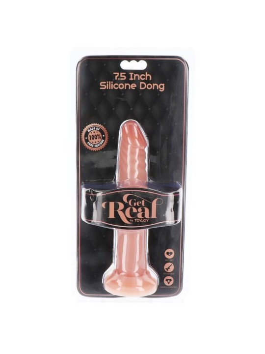 GET REAL DONG SILICONA 19 CM NATURAL