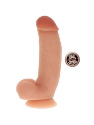 GET REAL DILDO SILICONA 18 CM CON TESTICULOS NATURAL