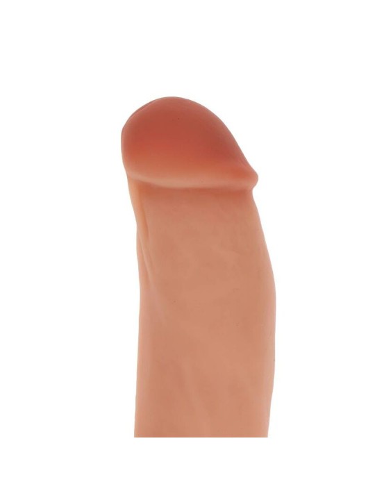 GET REAL DILDO SILICONA 18 CM CON TESTICULOS NATURAL