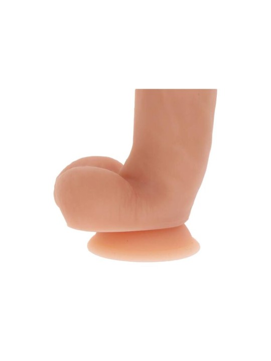GET REAL DILDO SILICONA 18 CM CON TESTICULOS NATURAL
