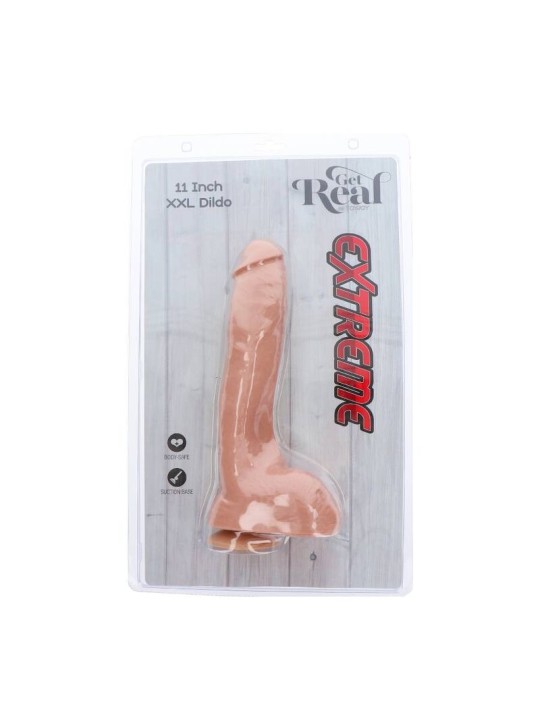 GET REAL EXTREME XXL DILDO 28 CM NATURAL
