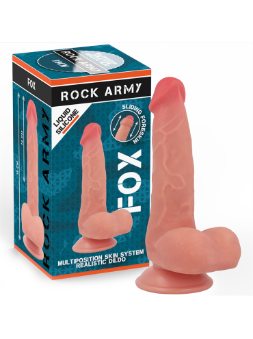 ROCKARMY FOX DILDO REALISTA DDUAL DENSITY LIQUID SILICONE 19 CM O 32 CM