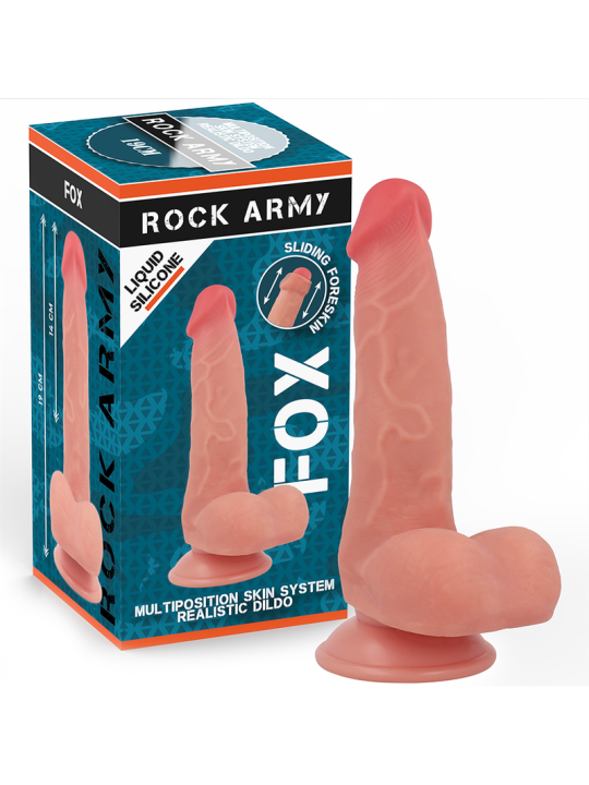 ROCKARMY FOX DILDO REALISTA DDUAL DENSITY LIQUID SILICONE 19 CM O 32 CM
