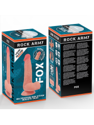 ROCKARMY FOX DILDO REALISTA DDUAL DENSITY LIQUID SILICONE 19 CM O 32 CM