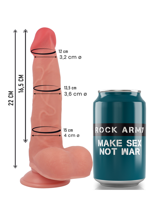 ROCKARMY RANGER DILDO REALISTA DUAL DENSITY LIQUID SILICONE 22 CM O 36 CM