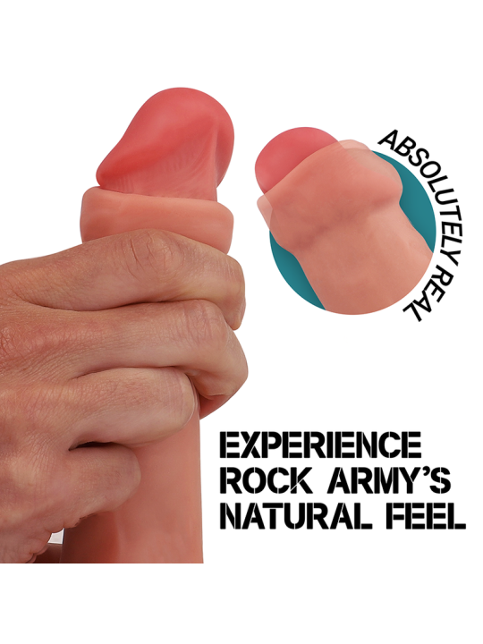 ROCKARMY RAPTOR DILDO REALISTA DUAL DENSITY LIQUID SILICONE 24 CM O 44 CM