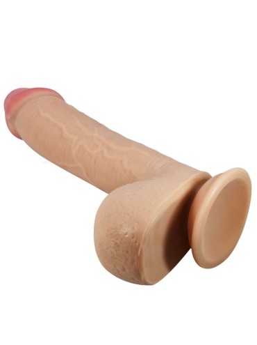 PRETTY LOVE SLIDING SKIN SERIES DILDO REALISTICO CON VENTOSA PIEL DESLIZANTE NATURAL 234 CM