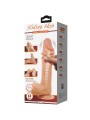 PRETTY LOVE SLIDING SKIN SERIES DILDO REALISTICO CON VENTOSA PIEL DESLIZANTE CONTROL REMOTO NATURAL 24 CM