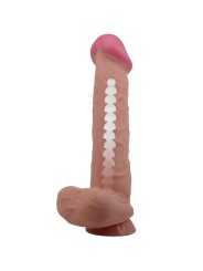 PRETTY LOVE SLIDING SKIN SERIES DILDO REALISTICO CON VENTOSA PIEL DESLIZANTE MORENO 26 CM