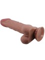PRETTY LOVE SLIDING SKIN SERIES DILDO REALISTICO CON VENTOSA PIEL DESLIZANTE MORENO 24 CM