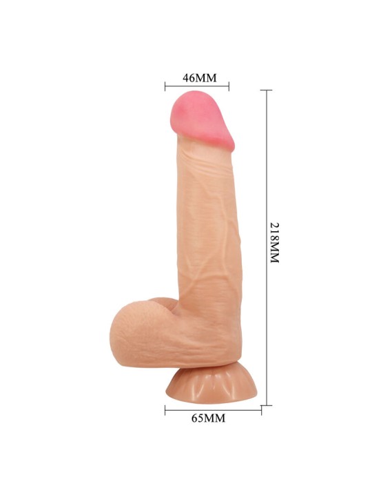 PRETTY LOVE SLIDING SKIN SERIES DILDO REALISTICO CON VENTOSA PIEL DESLIZANTE 218 CM