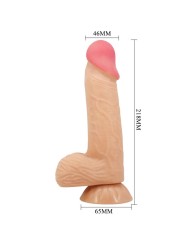 PRETTY LOVE SLIDING SKIN SERIES DILDO REALISTICO CON VENTOSA PIEL DESLIZANTE 206 CM
