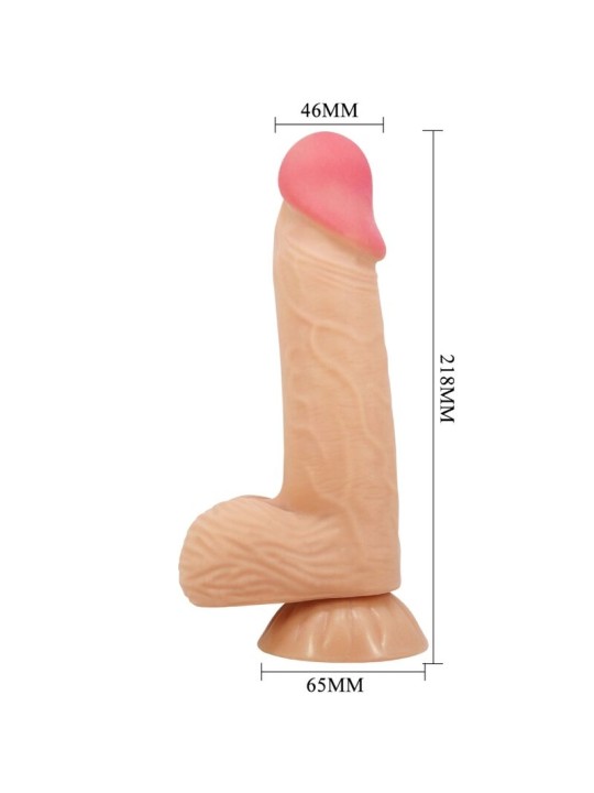 PRETTY LOVE SLIDING SKIN SERIES DILDO REALISTICO CON VENTOSA PIEL DESLIZANTE 206 CM
