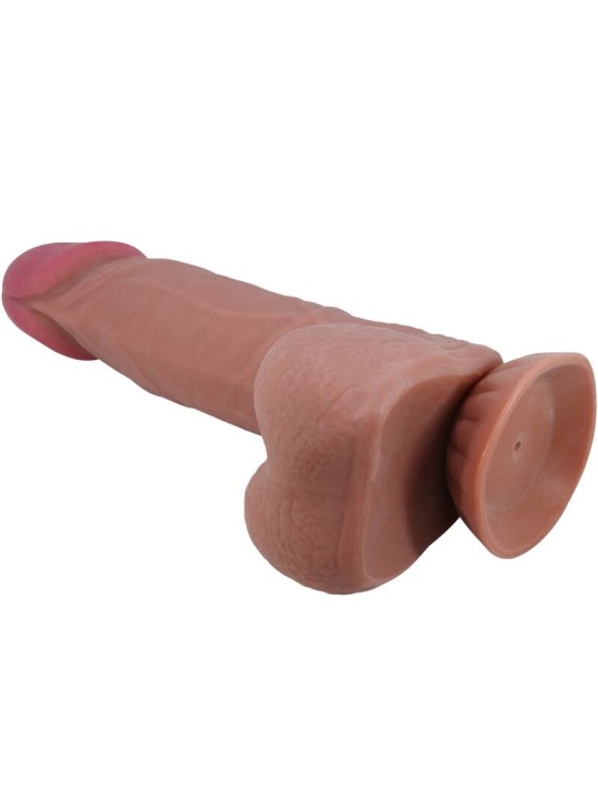 PRETTY LOVE SLIDING SKIN SERIES DILDO REALISTICO CON VENTOSA PIEL DESLIZANTE MORENO 206 CM