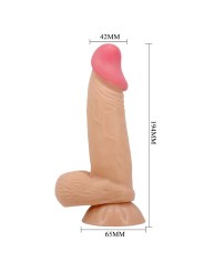 PRETTY LOVE SLIDING SKIN SERIES DILDO REALISTICO CON VENTOSA PIEL DESLIZANTE 194 CM