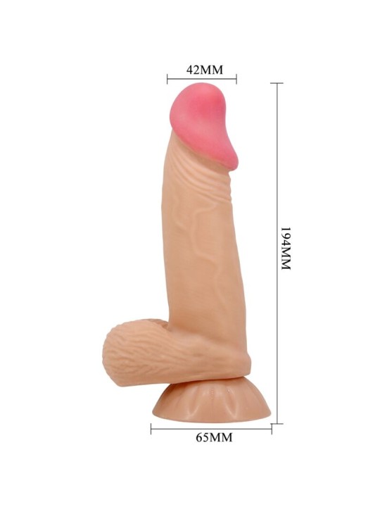 PRETTY LOVE SLIDING SKIN SERIES DILDO REALISTICO CON VENTOSA PIEL DESLIZANTE 194 CM