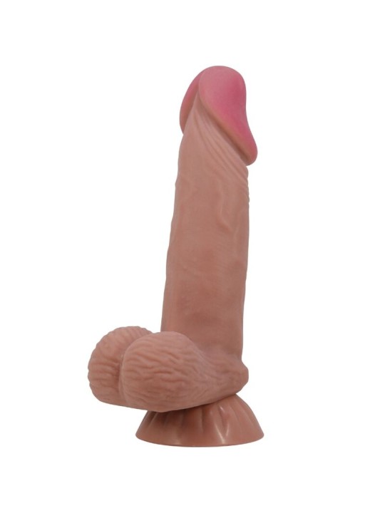 PRETTY LOVE SLIDING SKIN SERIES DILDO REALISTICO CON VENTOSA PIEL DESLIZANTE MORENO 194 CM