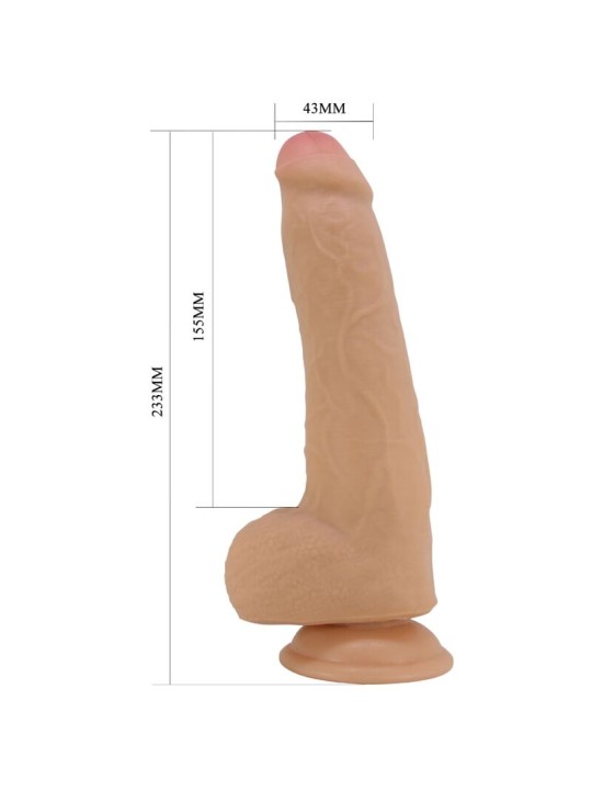 PRETTY LOVE DRACO DILDO REALISTICO 23 CM NATURAL