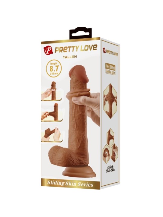 PRETTY LOVE TALLEN DILDO REALISTICO 22 CM MULATO