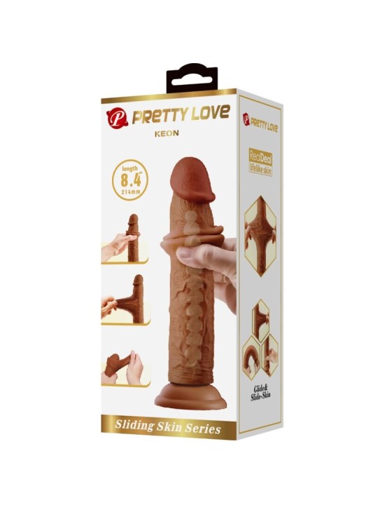 PRETTY LOVE KEON DILDO REALISTICO 21 CM MULATO