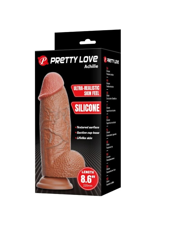 PRETTY LOVE ACHILLE DILDO ULTRA REALISTICO 22 CM