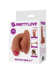 PRETTY LOVE WARNELL DILDO ULTRA REALISTICO Y ELASTICO 95 CM MULATO