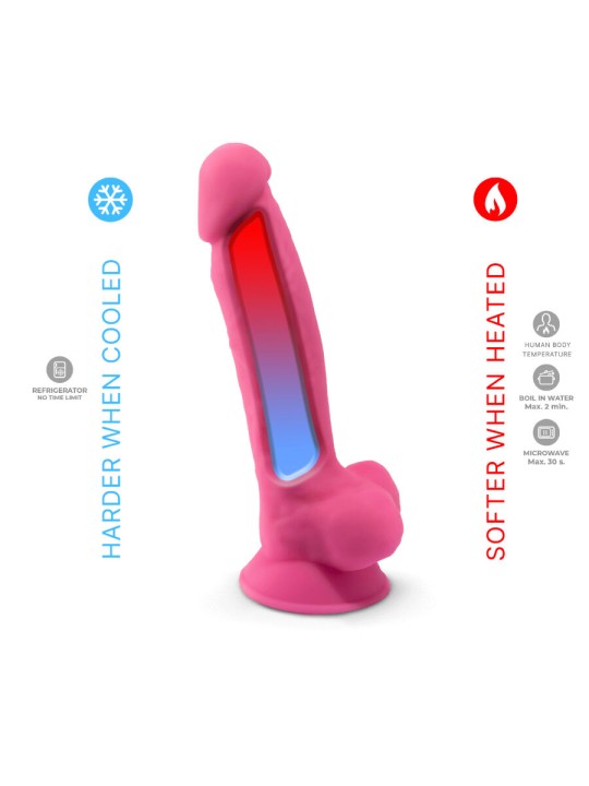 SILEXD MODELO 1 PENE REALISTICO SILICONA PREMIUM SILEXPAN ROSA FLUORESCENTE 175 CM