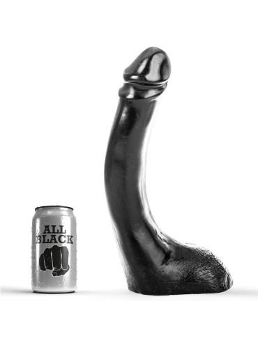 ALL BLACK DILDO NEGRO 29 CM FISTING