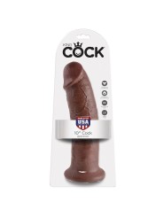 KING COCK 10 PENE MARRON 254 CM