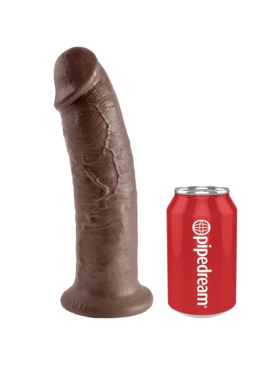 KING COCK 10 PENE MARRON 254 CM