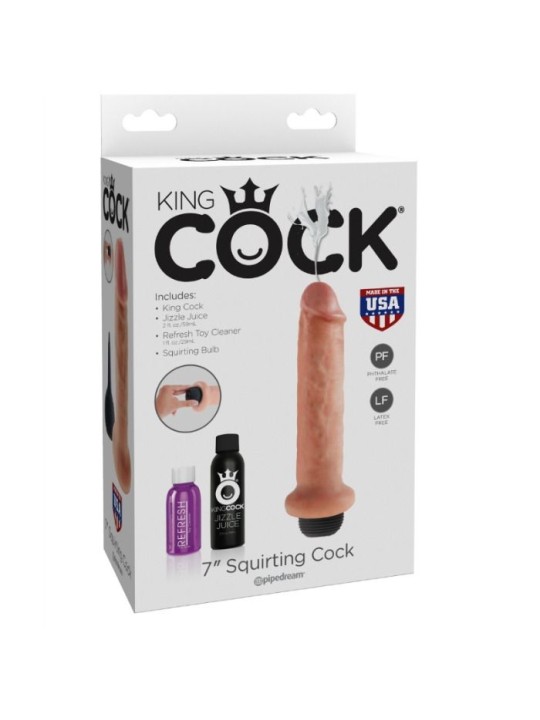 KING COCK DILDO SQUIRTING 178 CM NATURAL