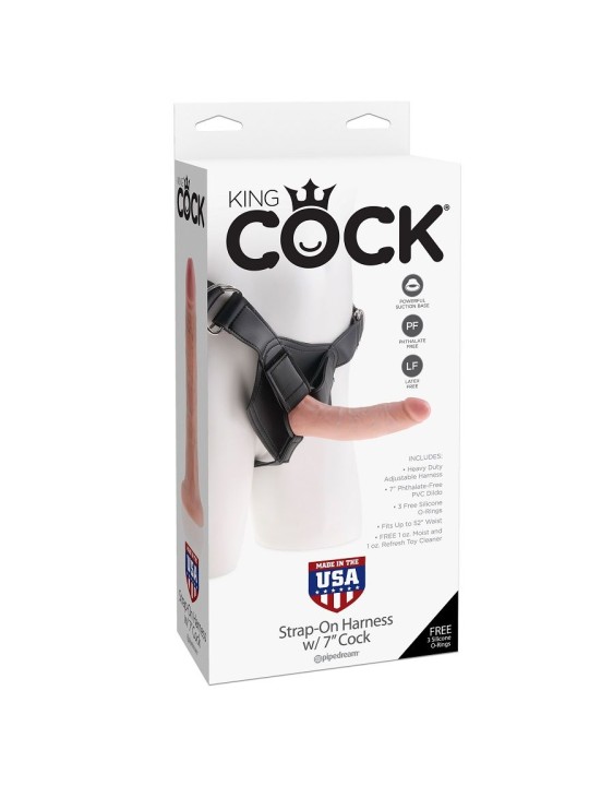 KING COCK HARNESS CON PENE REALISTICO 178 CM