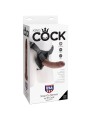 KING COCK HARNESS CON PENE REALISTICO MARRON 203 CM