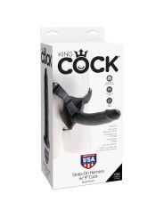 KING COCK HARNESS CON PENE REALISTICO NEGRO 229 CM