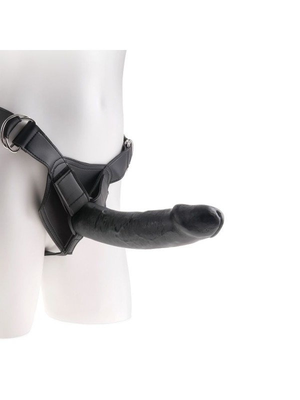 KING COCK HARNESS CON PENE REALISTICO NEGRO 229 CM