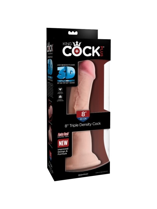 KING COCK DILDO TRIPLE DENSIDAD 216 CM
