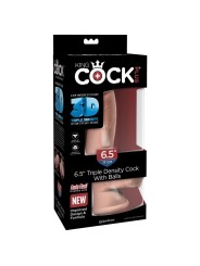 KING COCK DILDO TRIPLE DENSIDAD 14 CM