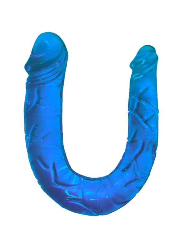 BAILE DOUBLE DONG DILDO DOBLE AZUL