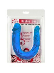 BAILE DOUBLE DONG DILDO DOBLE AZUL