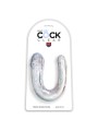 KING COCK DOUBLE TROUBLE DILDO DOBLE 33 CM TRANSPARENTE