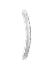 KING COCK DOUBLE TROUBLE DILDO DOBLE 46 CM TRANSPARENTE