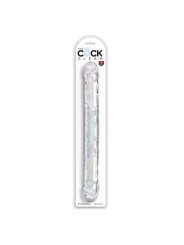 KING COCK DOUBLE TROUBLE DILDO DOBLE 46 CM TRANSPARENTE