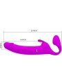 PRETTY LOVE ZANINI DILDO STRAP ON SIN ARNES 10 VIBRACIONES MORADO