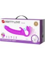 PRETTY LOVE ZANINI DILDO STRAP ON SIN ARNES 10 VIBRACIONES MORADO