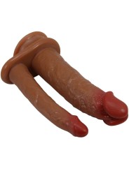 PRETTY LOVE GORAN DOBLE DILDO REALISTICO NATURAL MULATO