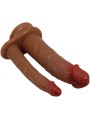 PRETTY LOVE GORAN DOBLE DILDO REALISTICO NATURAL MULATO