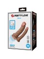 PRETTY LOVE GORAN DOBLE DILDO REALISTICO NATURAL MULATO