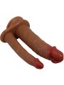 PRETTY LOVE HULBERT DOBLE DILDO REALISTICO CON VIBRACION MULATO