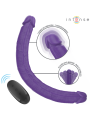 INTENSE GUNTER DILDO DOBLE VIBRADOR 40 CM MORADO CONTROL REMOTO