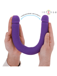 INTENSE GUNTER DILDO DOBLE VIBRADOR 40 CM MORADO CONTROL REMOTO